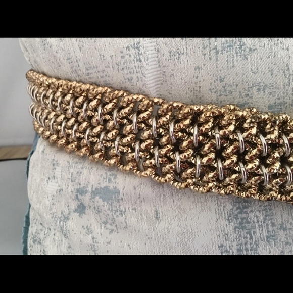 Roberto CAVALLI NWT LUXURY EXTRAVAGANZA DESIGNER GOLD BELT - Picture 2 of 7